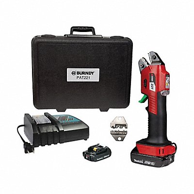BURNDY PAT221C02A2 Battery Crimper 18 V DC 18V Die 2 Ah