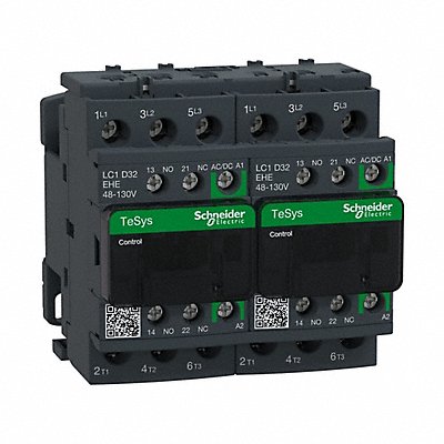 SCHNEIDER LC2D32EHE IEC Magnetic Contactor Reversing 48-130VAC/DC
