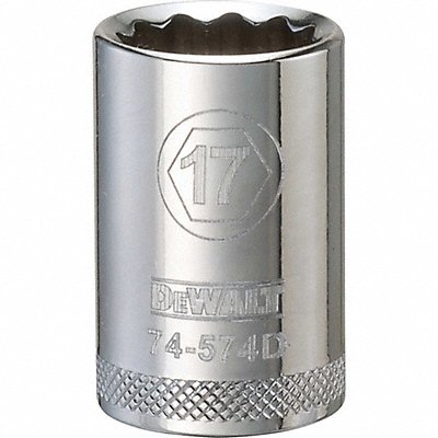DEWALT DWMT74574OSP Deep Socket 1/2in 12-Point 17MM