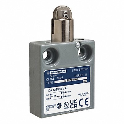 TELEMECANIQUE SENSORS 9007MS02S0300 Limit Switch Roller Plunger 1NO/1NC