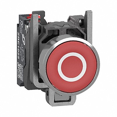 SCHNEIDER ELECTRIC XB4BA43225 FlushPushButtonOperator NonIlluminated Red 1NC