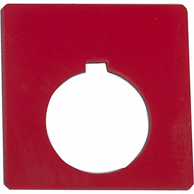SCHNEIDER ELECTRIC 9001KN100RP Legend Plate Plastic Red Square
