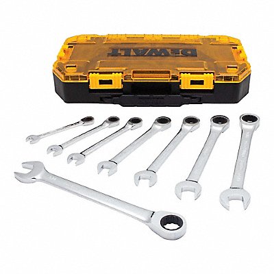 DEWALT DWMT74733 Ratcheting Combination Wrench 8PC Set