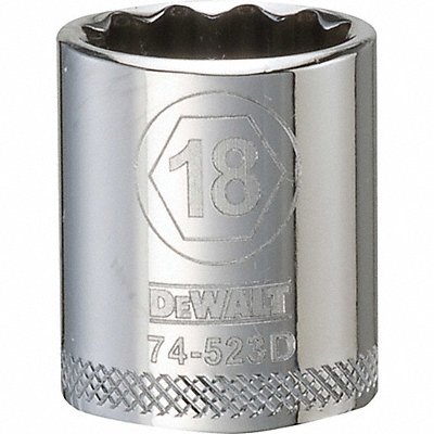 DEWALT DWMT74523OSP Socket 12 pt 3/8in 18 mm