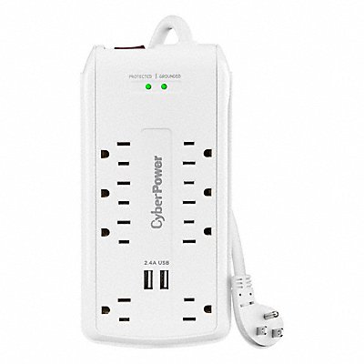 CYBER POWER CSP806U Outlet Surge Protector 3000J