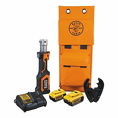 KLEIN TOOLS BAT207T234H Cordless 7-Ton Crimper Kit 4 Ah