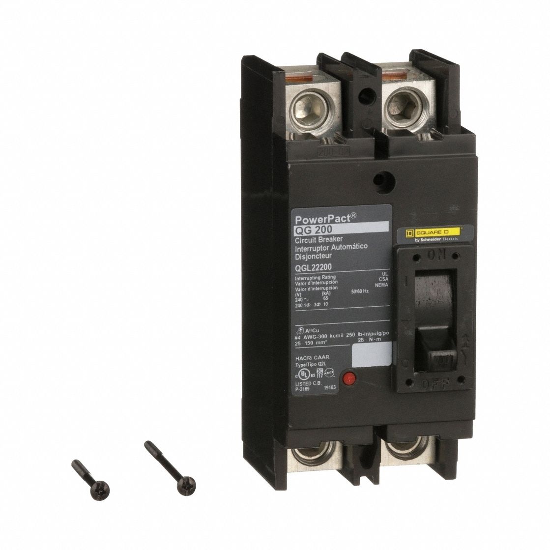 SQUARE D QGL22200 Molded Case Circuit Breaker 240V 200A
