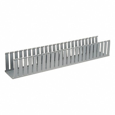 PANDUIT G4X4LG6 Wire Duct Wide Slot Gray 4.25 W x 4 D