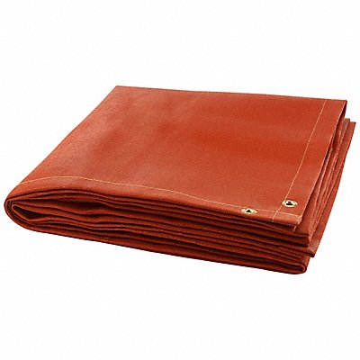 STEINER 3796X8 Welding Blanket 8 ft L 6 ft W Red