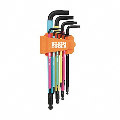 KLEIN TOOLS BLS9M Metric Hex Key Set 9 Piece