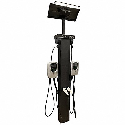 BREEZ-EV EVCSFL20W40KBKG2 EV Ready Solar Flood Light Fixture 26 D