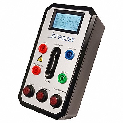 BREEZ-EV EVCL2ACCTESTERJ1772 EV Tester EV Charger Tester Black/White