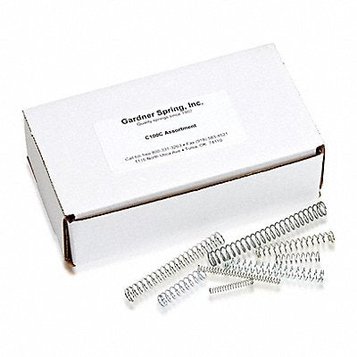GRAINGER 3HPU4 Spring Assort Compr Stl 100 Pieces