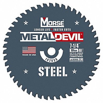 MORSE 102636WWG Carbide Circular Saw Blade Arbor 5/8