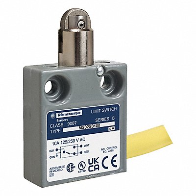 TELEMECANIQUE SENSORS 9007MS10S0506 Limit Switch Plunger 1NO/1NC