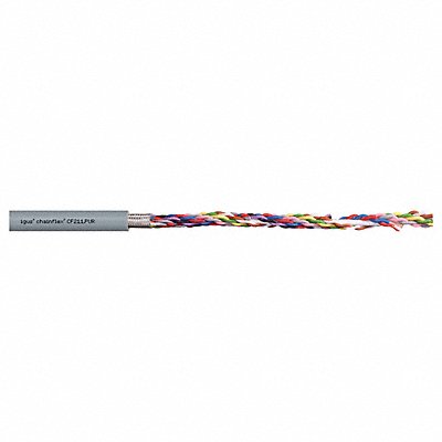 CHAINFLEX CF211PUR050102 Data Cable PUR 0.24 in dia Window Grey
