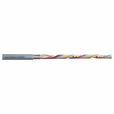 CHAINFLEX CF240PUR0205 Data Cable PUR 0.24 in dia Window Grey