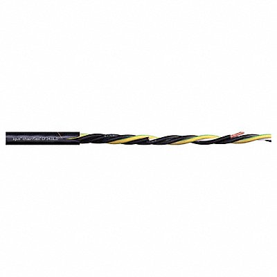CHAINFLEX CF3410005 Power Cable TPE 0.77 in dia Signal Black