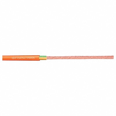 CHAINFLEX CF885PE25001 Power Cable PVC 0.49 in dia Lt Orng