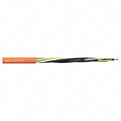 CHAINFLEX CF8956004 Power Cable PUR 0.53 in dia Lt Orng