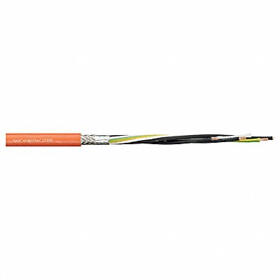 CHAINFLEX CF89610004 Power Cable PUR 0.73 in dia Lt Orng