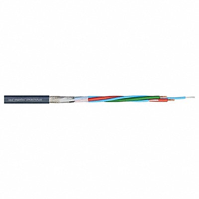 CHAINFLEX CFROBOT8P001 Bus Cable PUR 50 V 0.35 in dia Blue