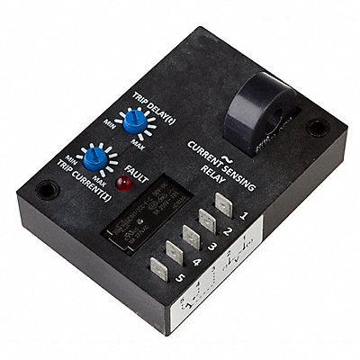 DAYTON 15V827 Adj CurrentSensor Relay 10A 120VAC 4Pins