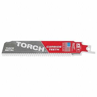 MILWAUKEE 48005301 Reciprocating Saw Blade L 6 TPI 8 PK3 Straight