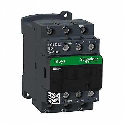 SCHNEIDER LC1D12BD G3479 IECMagneticContactor NonReversing 24VDC