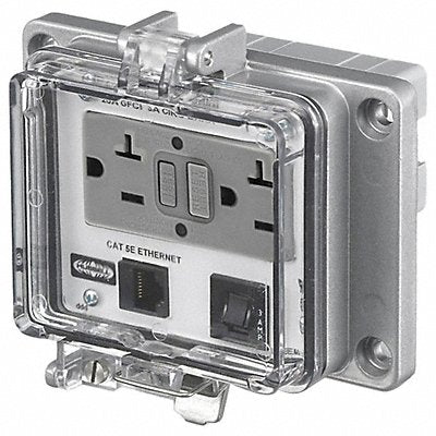 HUBBELL WIRING DEVICE-KELLEMS PR205EB Access Port Power And Data NEMA 12/4