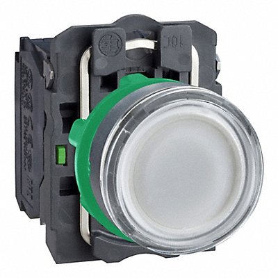 SCHNEIDER ELECTRIC XB5AW3165 Illuminated Push Button FullVolt White 1NO/1NC