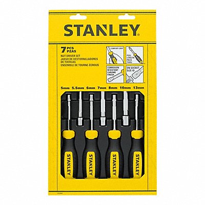 STANLEY STHT60848 STANLEY 7 pc Metric Nut Driver Set