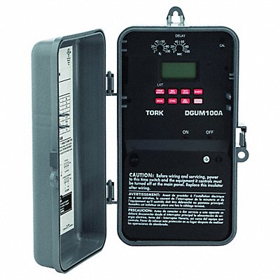 TORK DGUM100A Electronic Timer Astronomic Clear Plastic