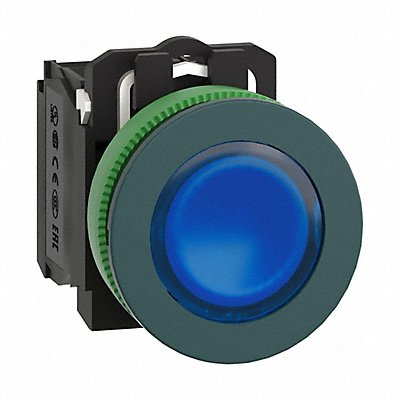 SCHNEIDER ELECTRIC XB5FW36M5 Illuminatedinated PushButton FullVolt Blue 1NO/1NC