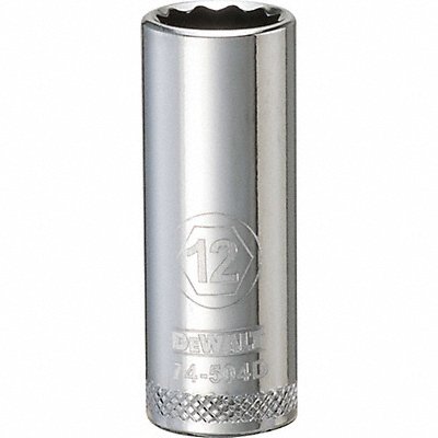 DEWALT DWMT74504OSP Deep Socket 12 Pt 3/8in 12 mm