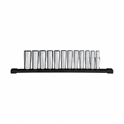 MILWAUKEE 48229521 Deep Well Socket Set Metric 12pt