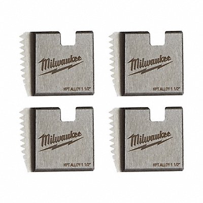 MILWAUKEE 48361105 1-1/2 ALLOY NPT Portable Pipe Dies PK4