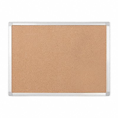 MASTERVISION CA051790 Earth Cork Board 3 ft.x4ft. Aluminum