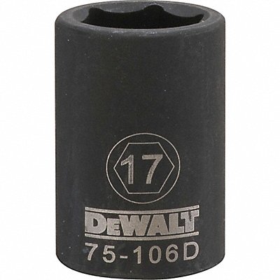 DEWALT DWMT75106OSP Drive Impact Socket 6PT 1/2in 17 mm