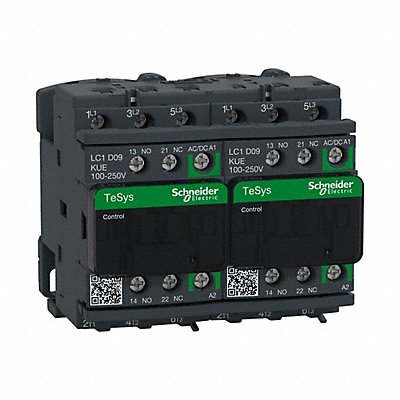 SCHNEIDER LC2D09KUE IEC Magnetic Contactor Reversing 100-250VAC/DC