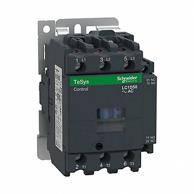 SCHNEIDER ELECTRIC LC1D50B7 IEC Magnetic Contactor 24V Coil 50A