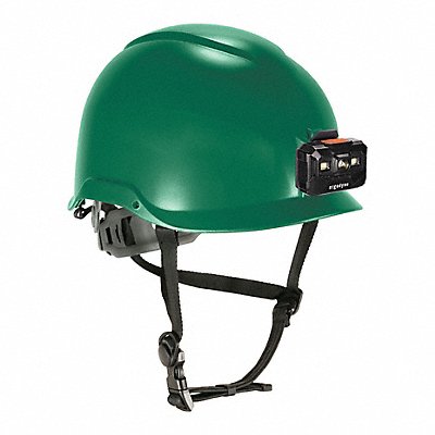 ERGODYNE 8976LED Green Safety Helmet with LED Light
