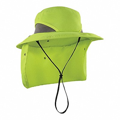 CHILL-ITS BY ERGODYNE 8934 Ranger Hat with Neck Shade Lime S/M Sz