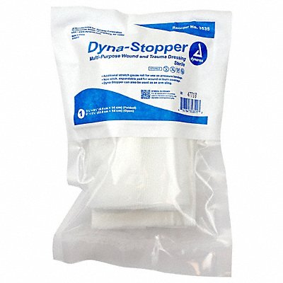 DYNAREX 3535 Trauma Dressing WHT 5 1/2 L 3 1/2 W PK60