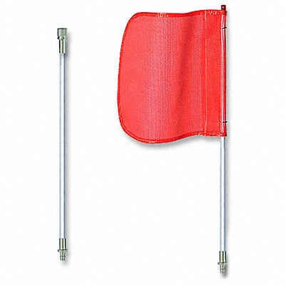 CHECKERS INDUSTRIAL PROD INC FS8SPQDO Warning Whip 8 ft Includes Flag