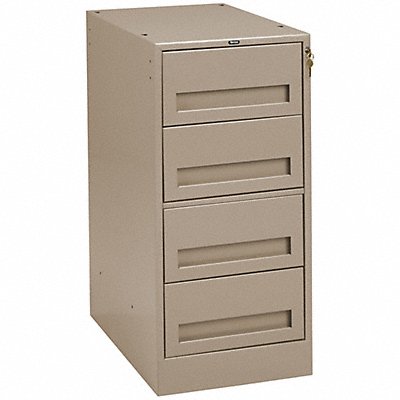TENNSCO MD1524SAND Drawer Pedestal 15 W x 24 D x 32 H Sand