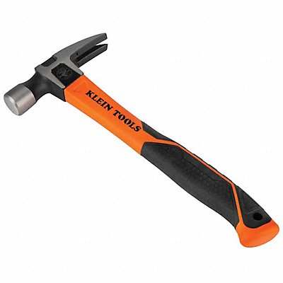 KLEIN TOOLS H80820 Straight Claw Hammer Fiberglass 13 L