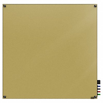 GHENT HMYSN44BG Dry Erase Board Non-Magnetic Glass 48 W