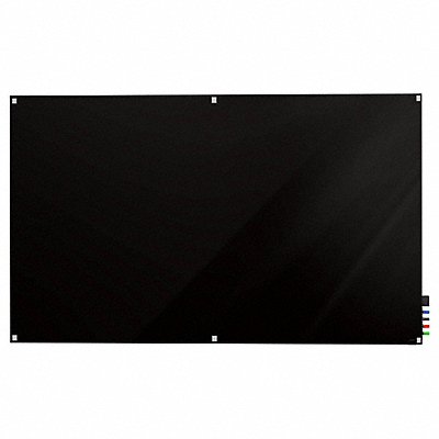 GHENT HMYSN48BK Dry Erase Board Non-Magnetic Glass 96 W
