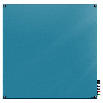 GHENT HMYSN44BE Dry Erase Board Non-Magnetic Glass 48 W